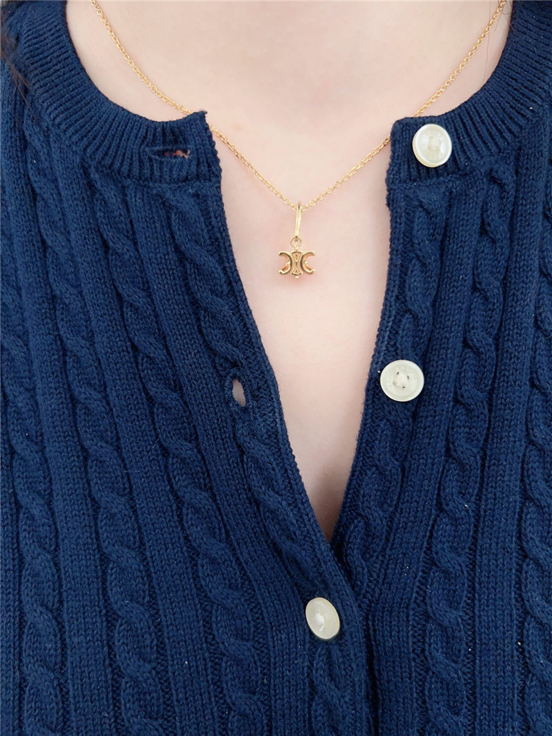 Ce1i*e three-dimensional arc de triomphe necklace