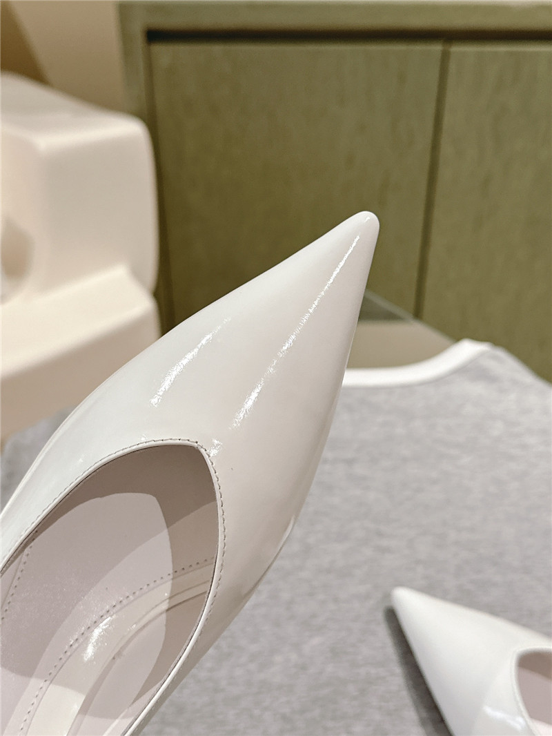 Totême Wedge-Heel Abrasivato Pumps in Bleached Sand