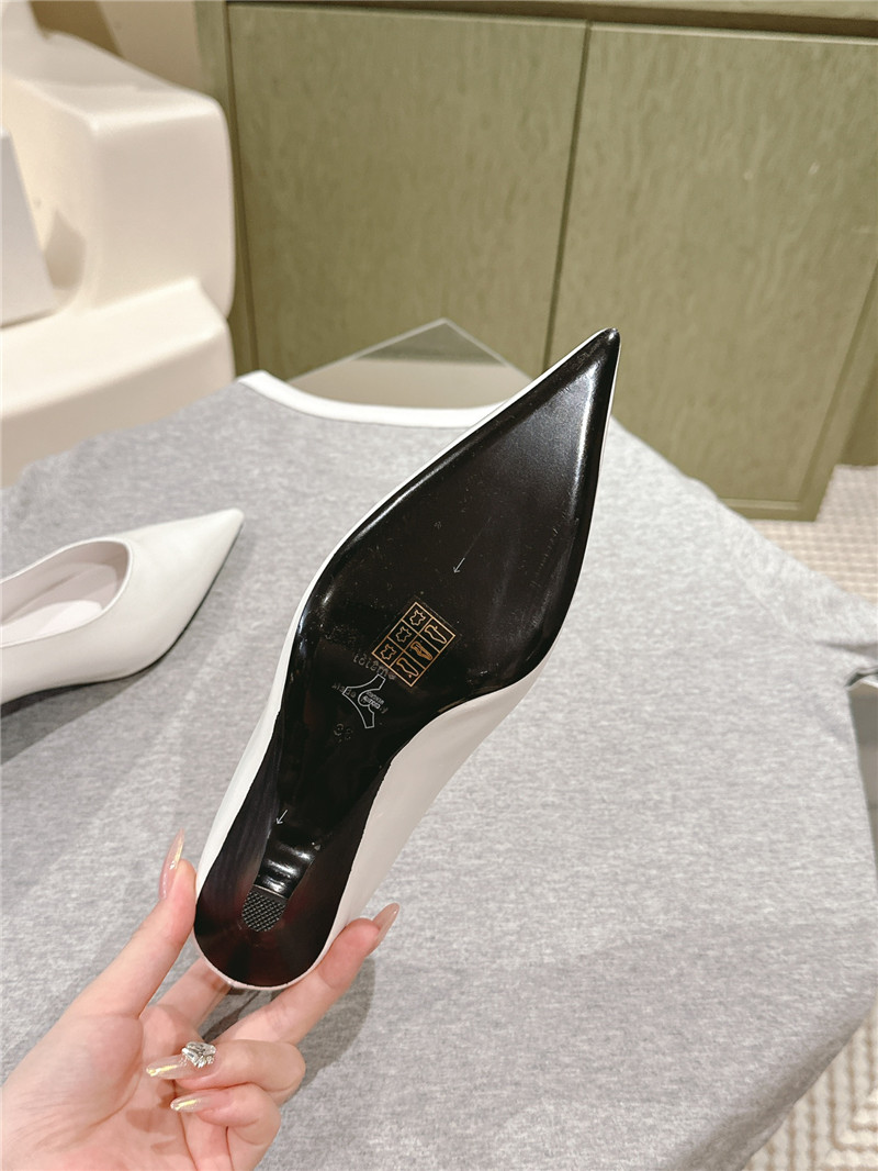 Totême Wedge-Heel Abrasivato Pumps in Bleached Sand