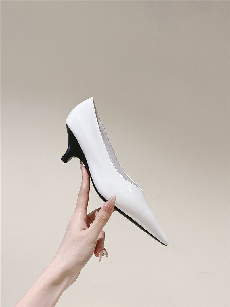 Totême Wedge-Heel Abrasivato Pumps in Bleached Sand