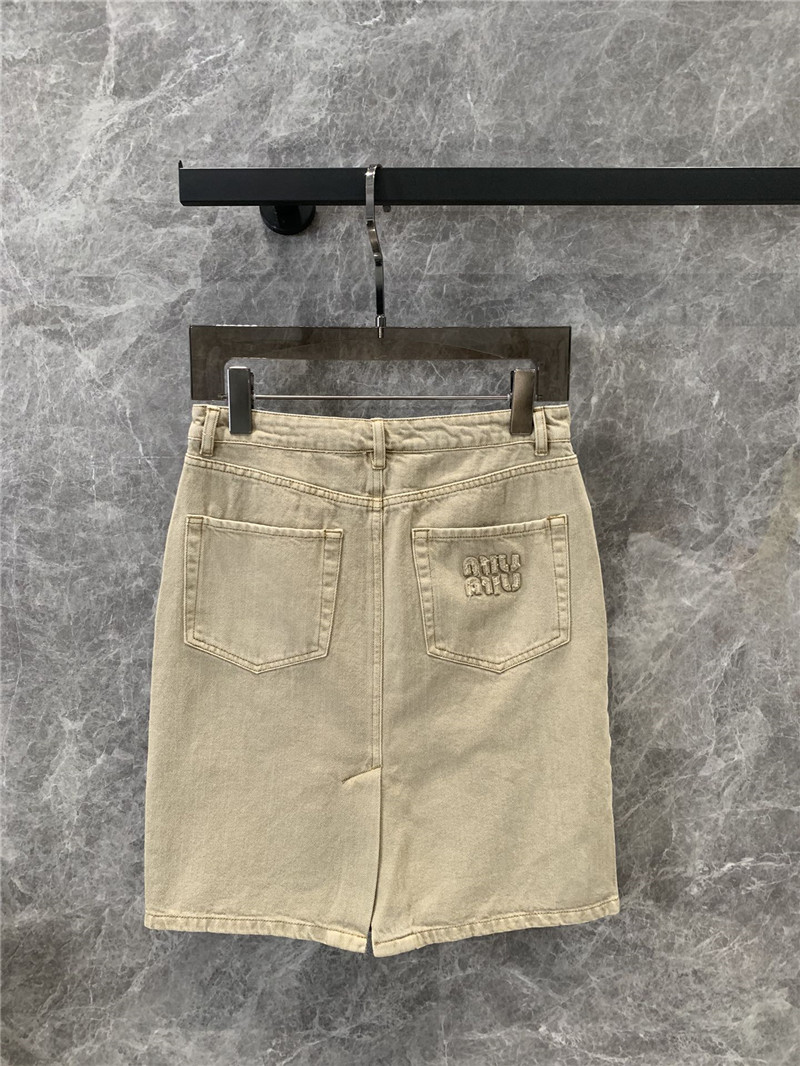 M1um1u denim pencil skirt replica d&g clothing