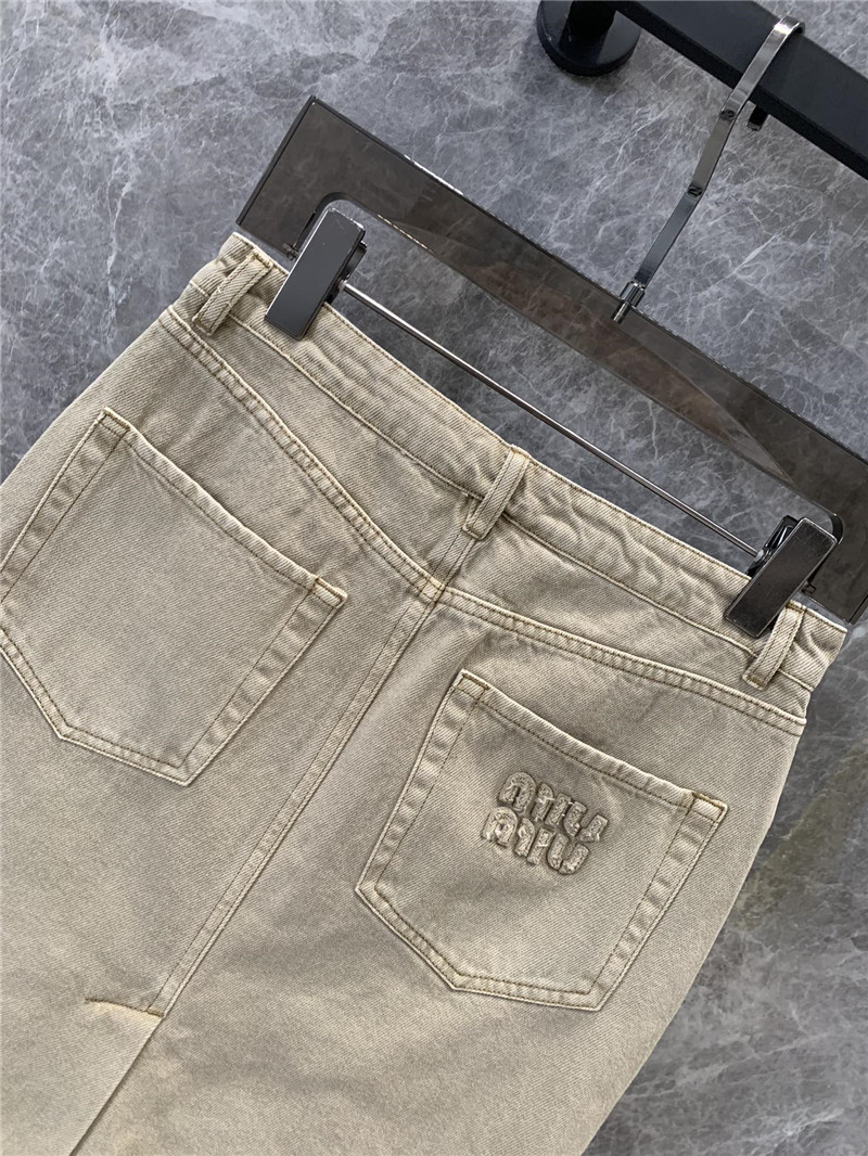 M1um1u denim pencil skirt replica d&g clothing