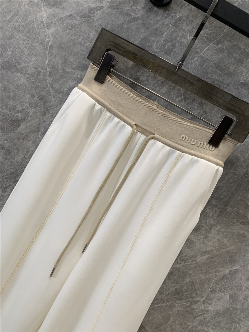 M1um1u casual wide-leg pants replica clothing