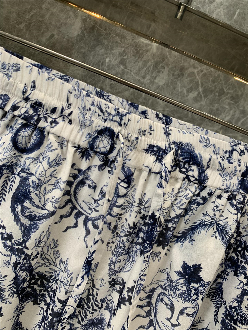 D10r sun goddess print casual trousers replica designer clothes