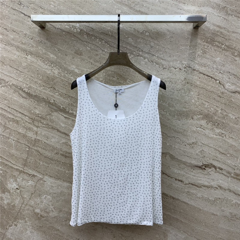 Ch**el sleeveless loose vest replica designer clothes