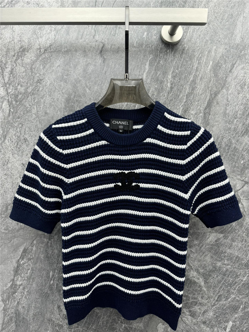 Ch**el new knitted short sleeve cheap replica designer clothes
