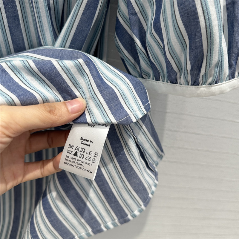 Chloé color-block striped boat neck shirt replica clothes