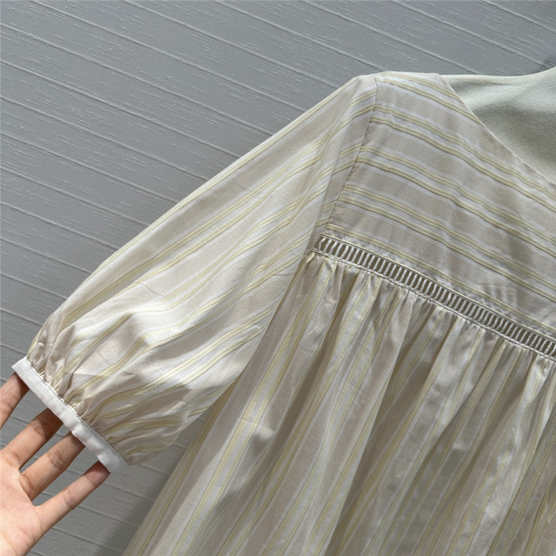 Chloé color-block striped boat neck shirt replica clothes