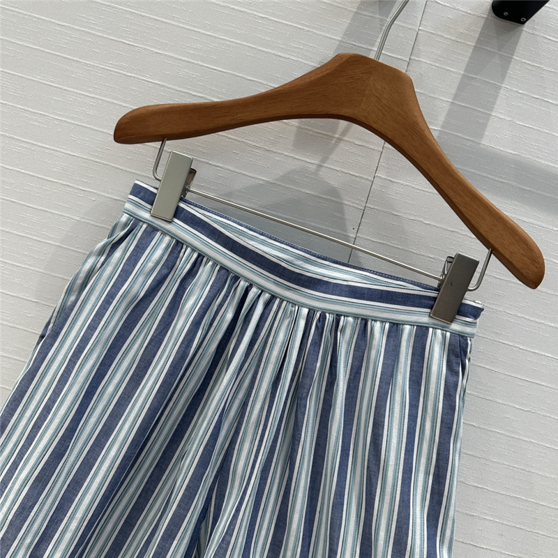 Chloé crochet hollow trim striped shorts replica d&g clothing