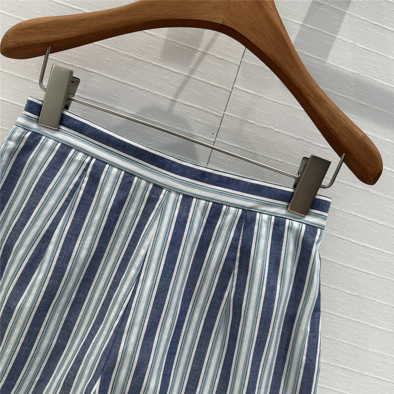 Chloé crochet hollow trim striped shorts replica d&g clothing