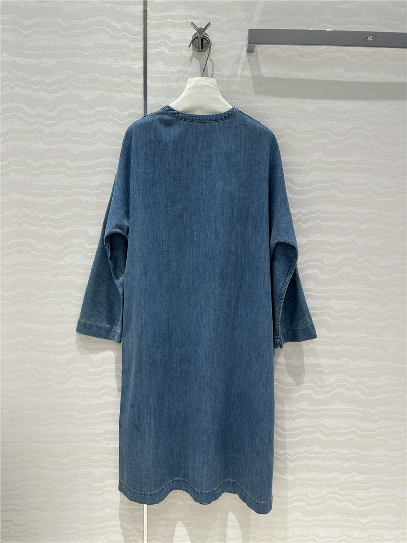 Va1e*ntin0 vintage denim maxi skirt replica clothes