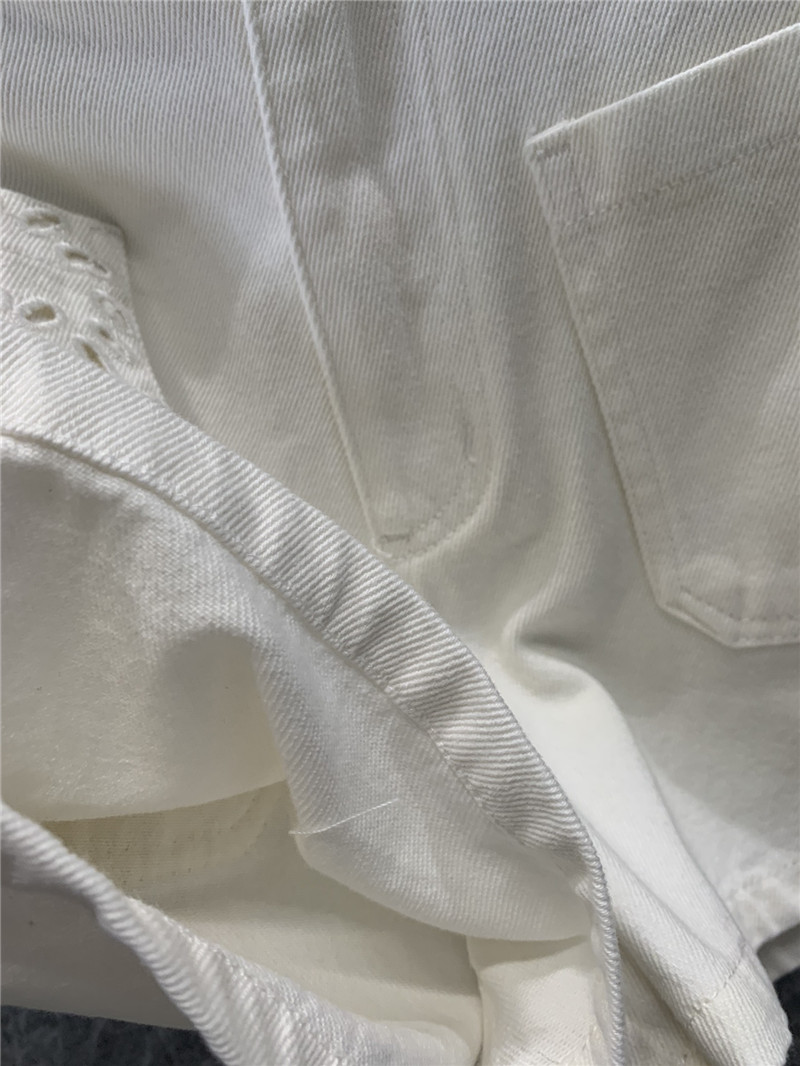 D10r heavy embroidery denim shorts cheap replica designer clothes