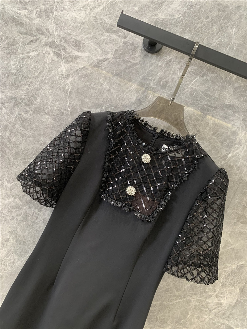 M1um1u short-sleeved a-line dress replica clothing sites