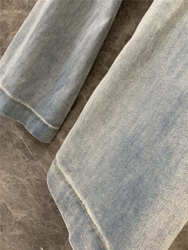 M1um1u red letter heart print flared denim replica clothes