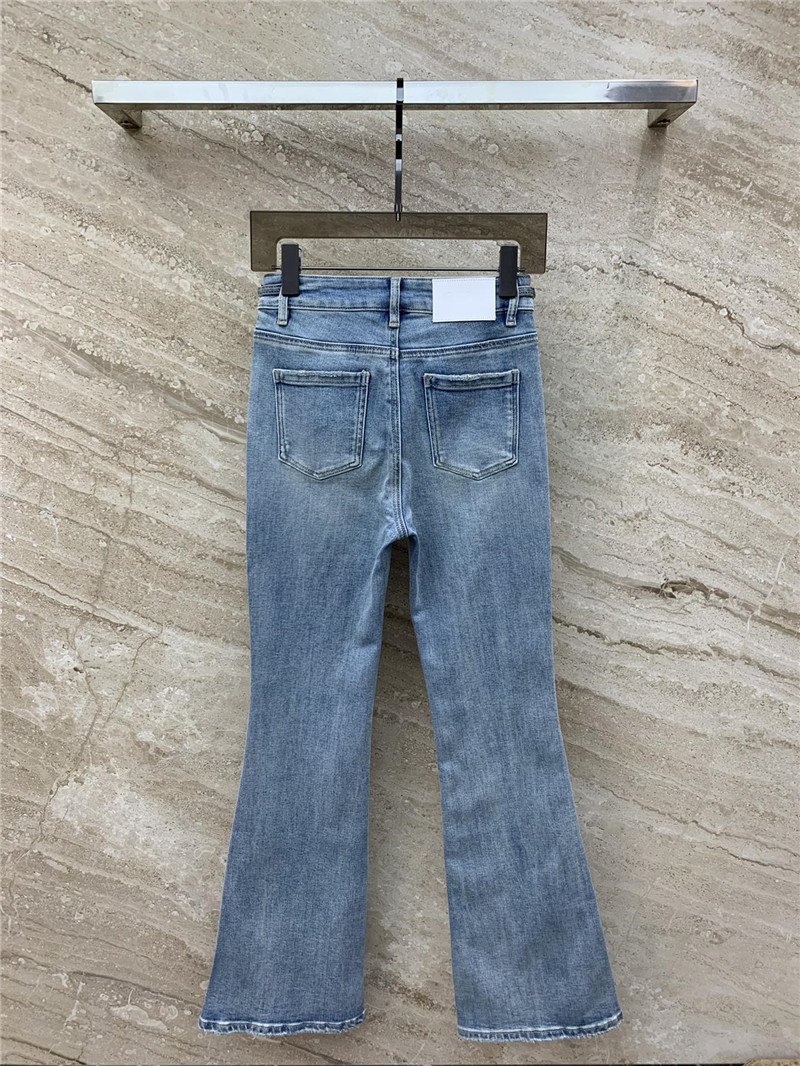 M1um1u chain-decorated bootcut jeans replicas clothes