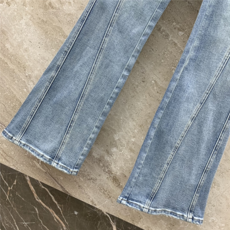 M1um1u chain-decorated bootcut jeans replicas clothes