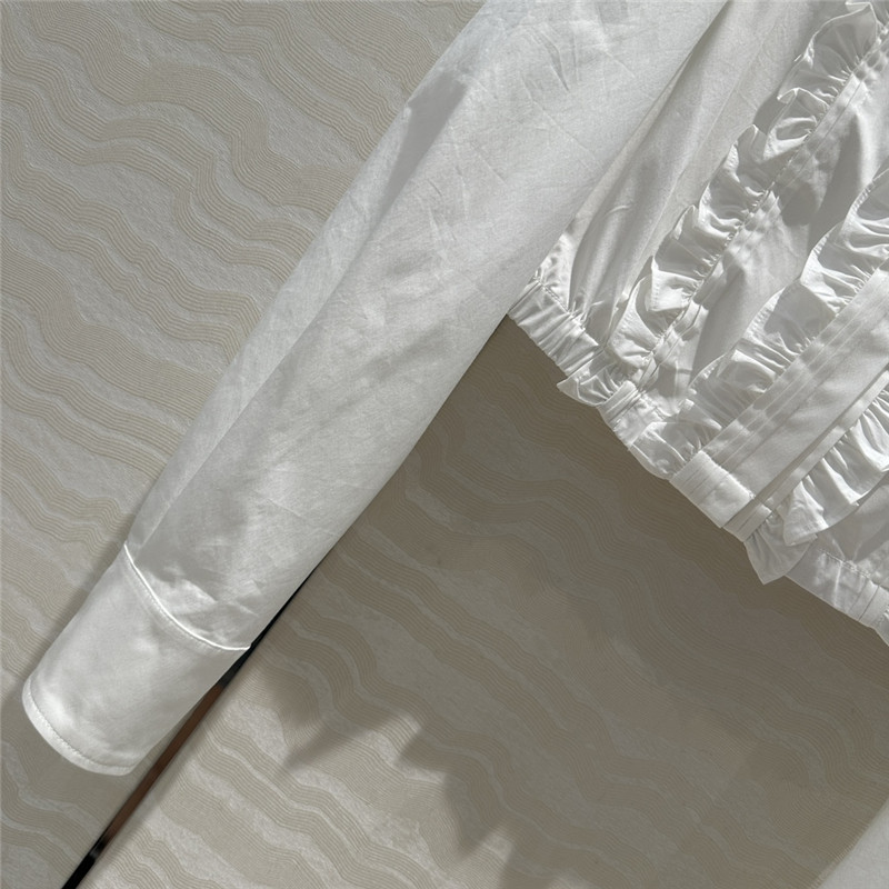 M1um1u heavy industry fixed bead collar shirt replicas clothes