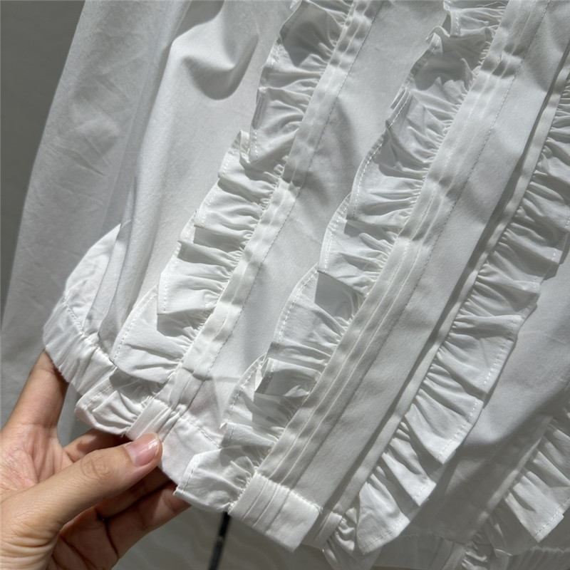 M1um1u heavy industry fixed bead collar shirt replicas clothes