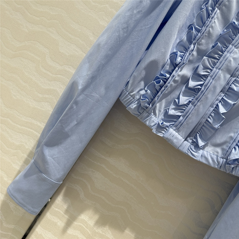 M1um1u heavy industry fixed bead collar shirt replicas clothes