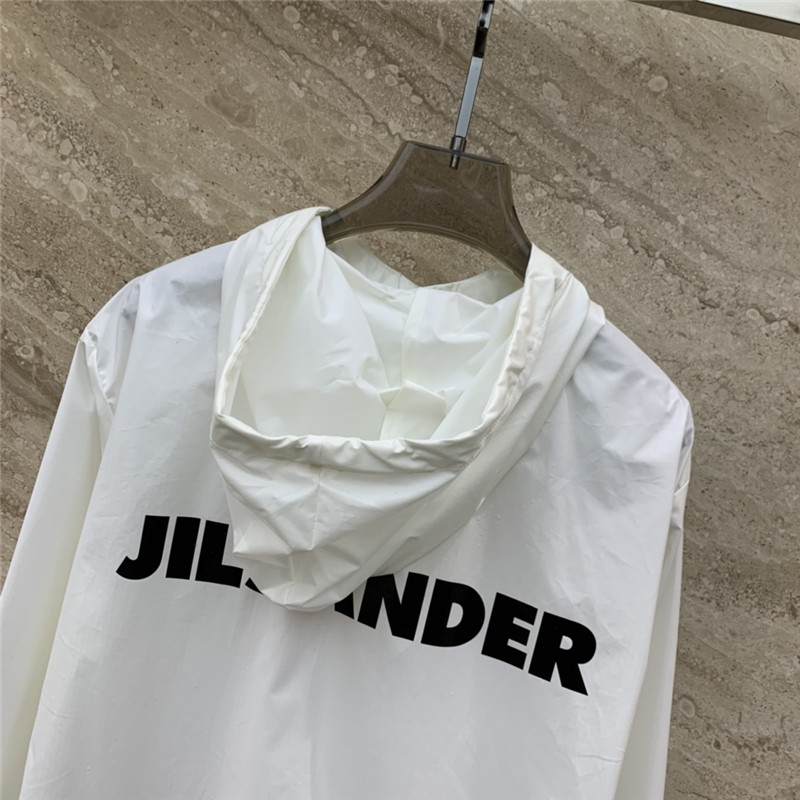 jil sander letter print sun protection clothing replica clothes