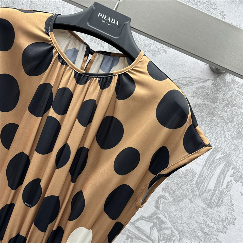 Vanitoo polka dot belt dress replica d&g clothing