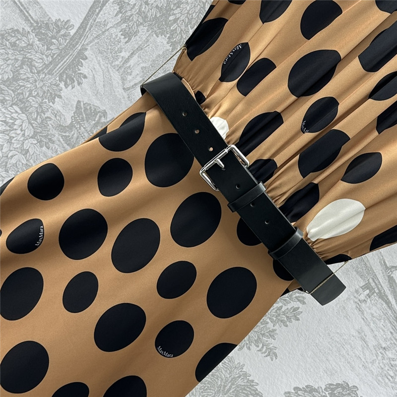 Vanitoo polka dot belt dress replica d&g clothing