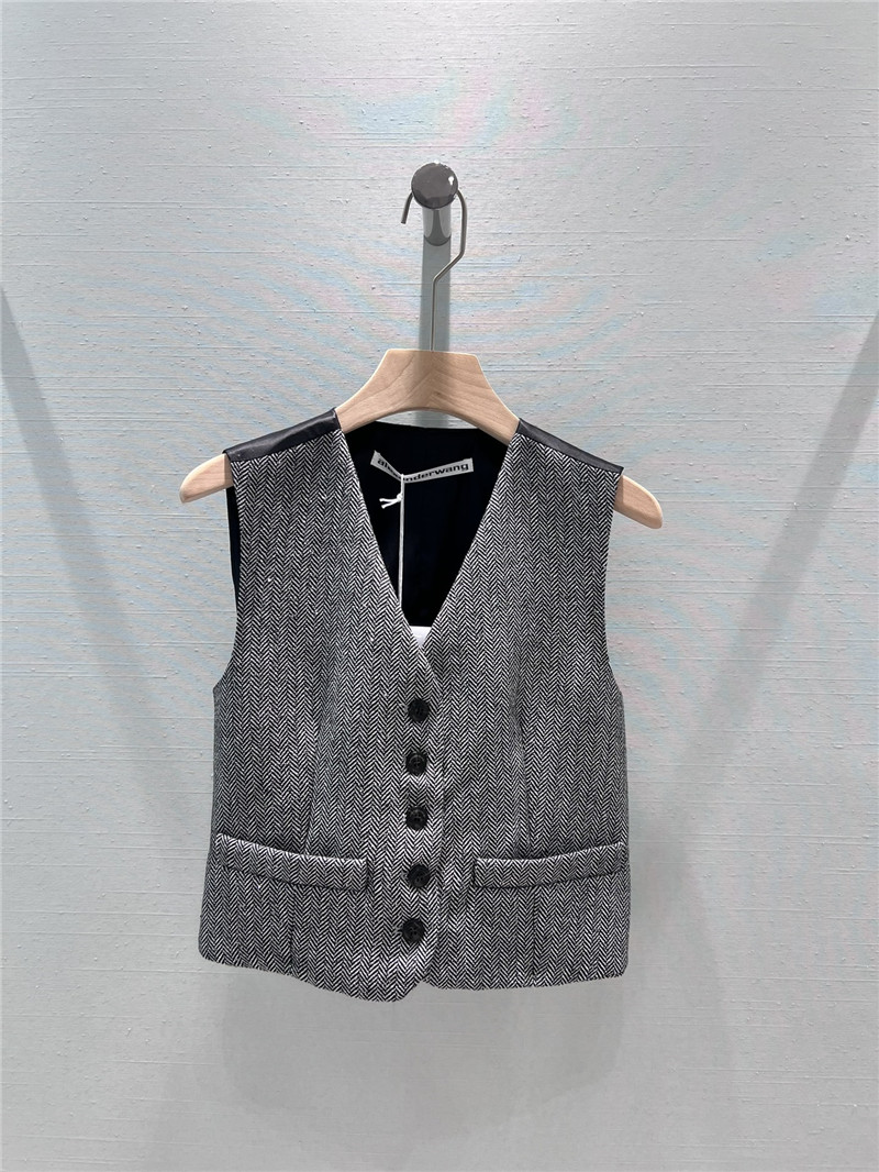 A1exa*der wang contrast color stitching suit vest replica clothes
