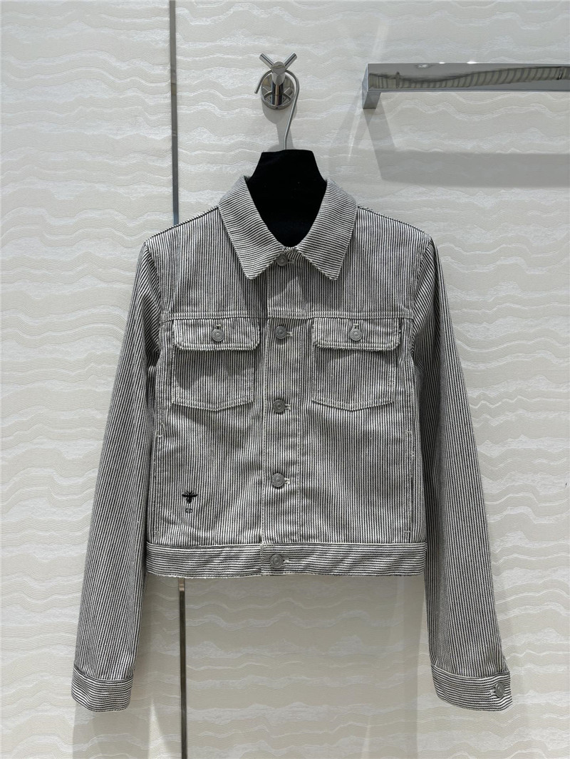 D10r double pocket straight denim jacket replica clothes
