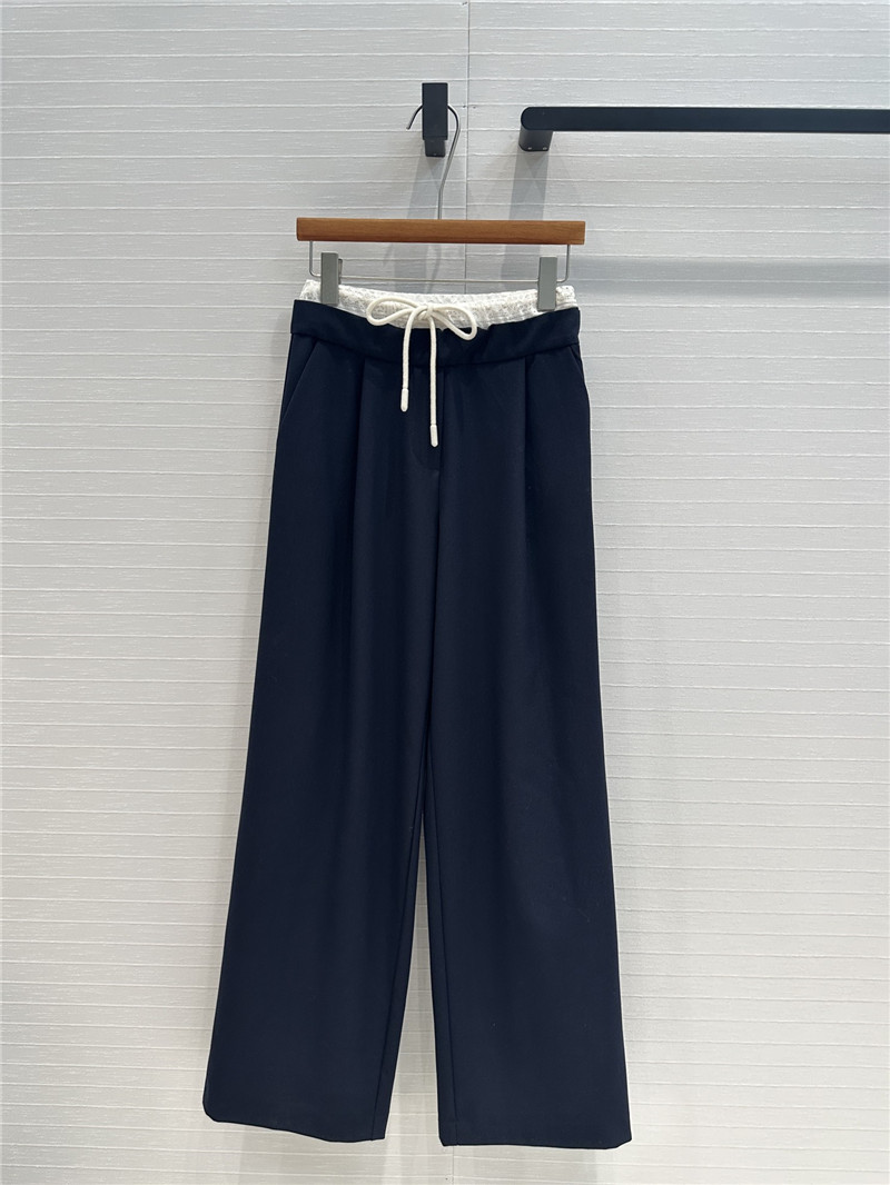 M1um1u fake two piece straight wide leg pants replica designer clothing websites