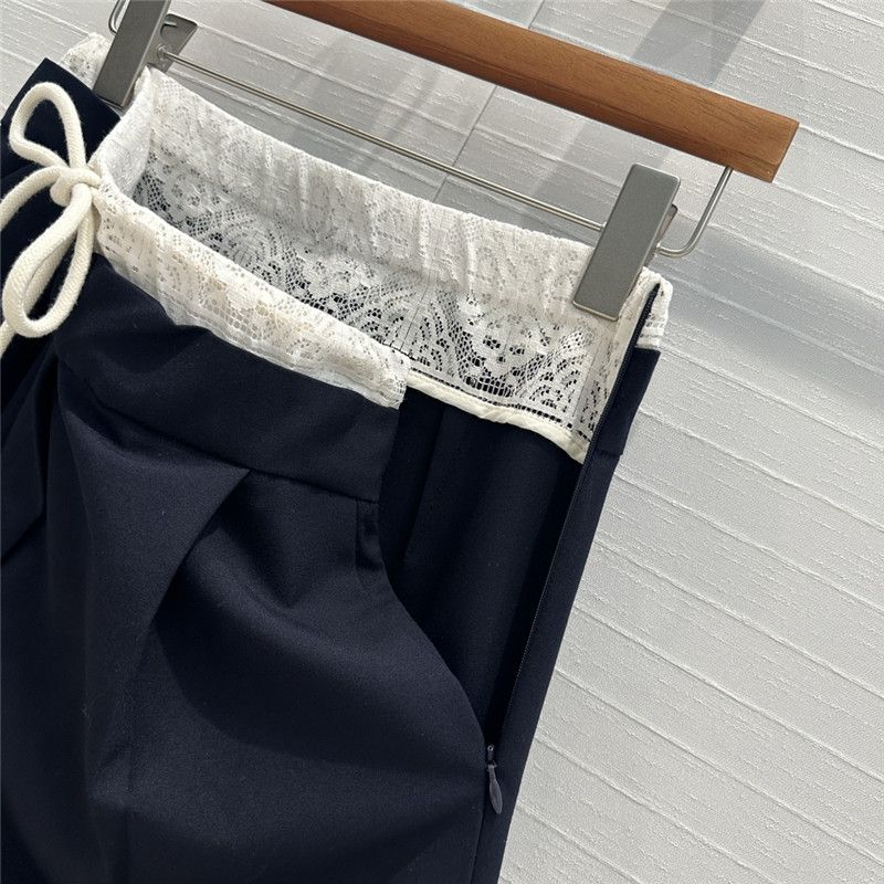 M1um1u fake two piece straight wide leg pants replica designer clothing websites