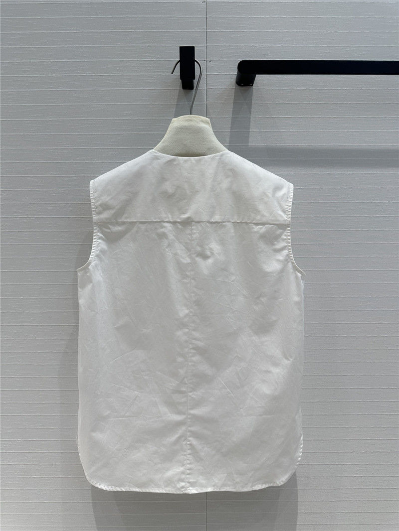 D10r palace style patchwork collar sleeveless shirt replica clothes