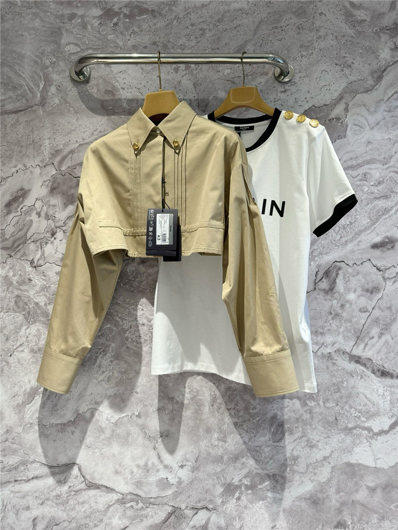 Ce1i*e short high-density poplin cotton jacket replica clothes