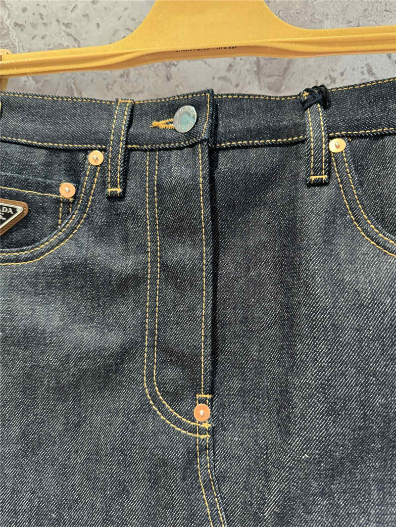 Pra*a denim skirt replica clothing sites