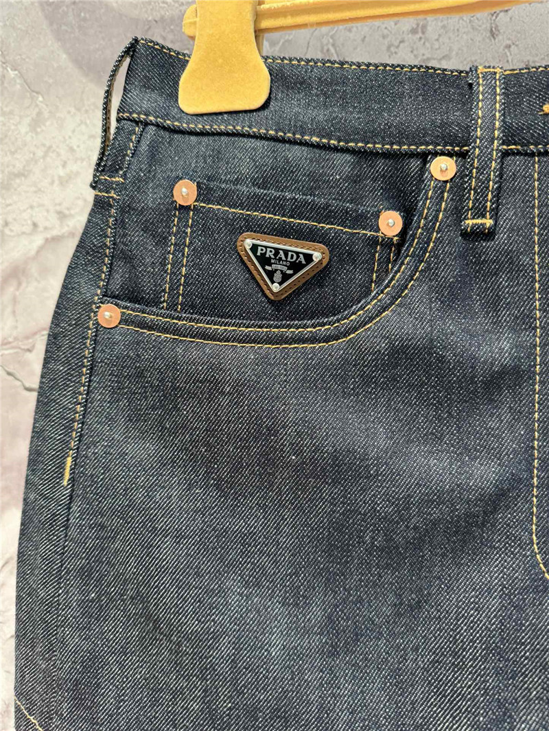 Pra*a denim skirt replica clothing sites