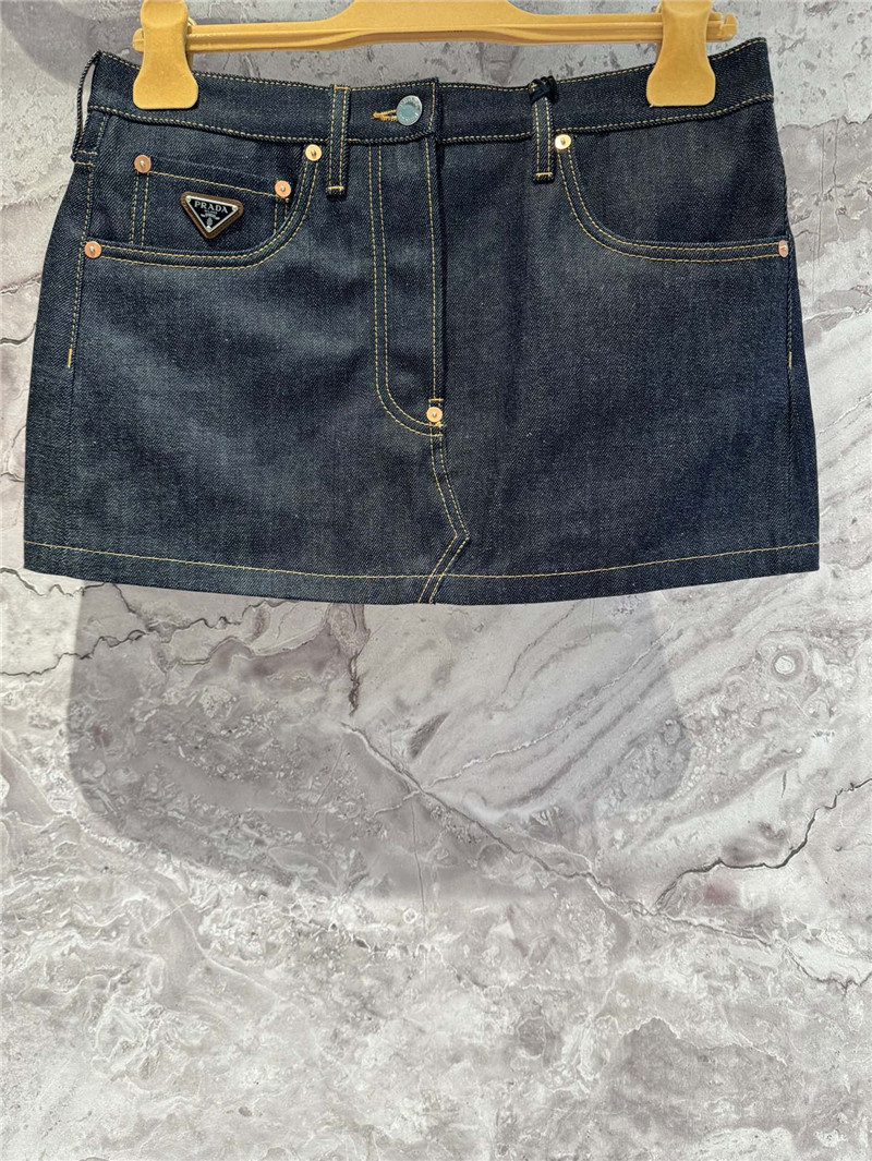 Pra*a denim skirt replica clothing sites