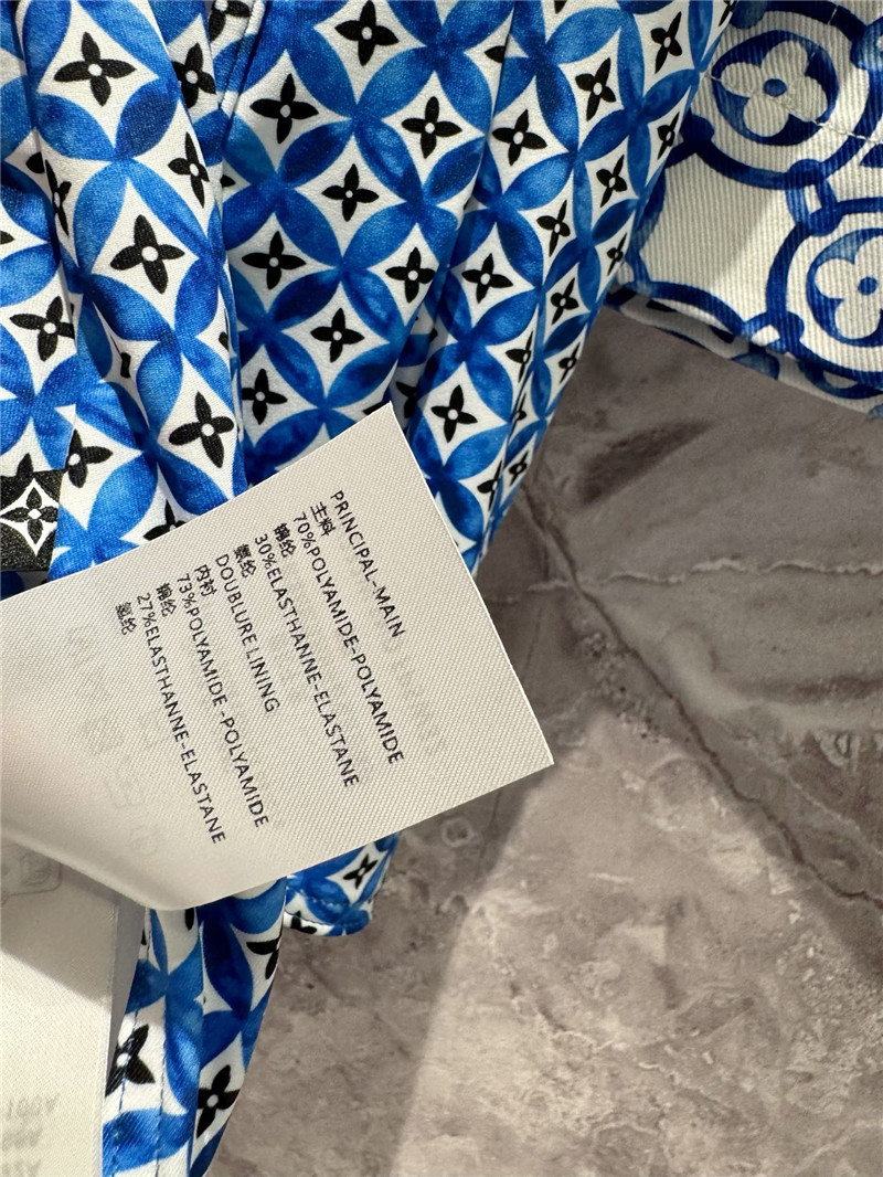 l0vis Vvtt0n lv blue and white porcelain swimsuit replicas clothes