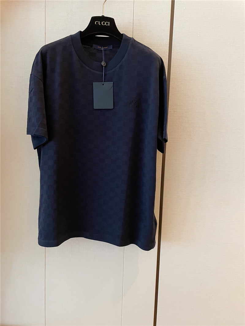 l0vis Vvtt0n lv new dark pattern short sleeve replica clothing