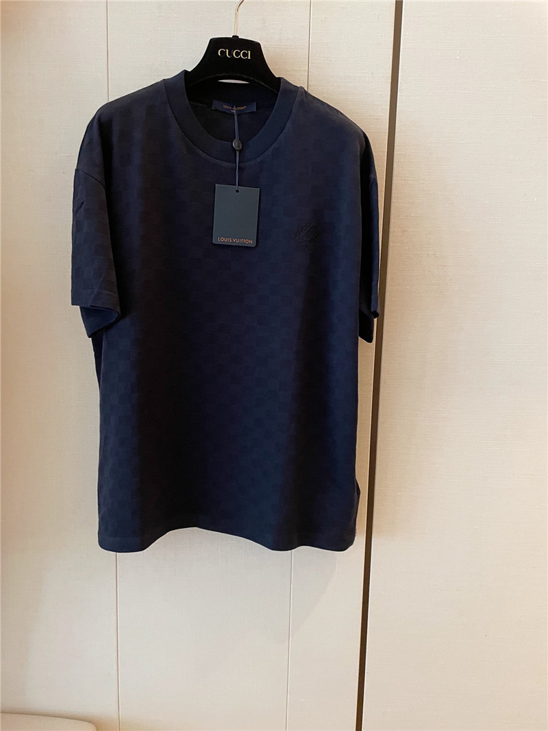 l0vis Vvtt0n lv new dark pattern short sleeve replica clothing