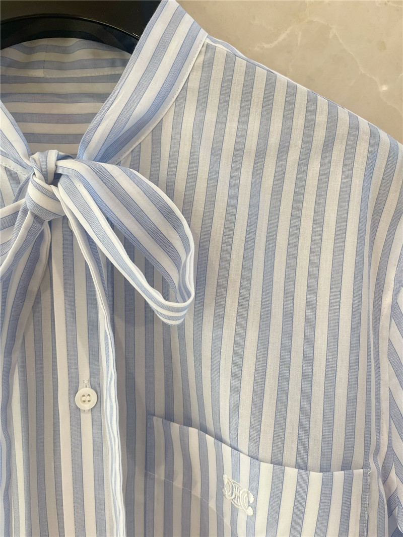 Ce1i*e ribbon striped shirt replica designer clothes