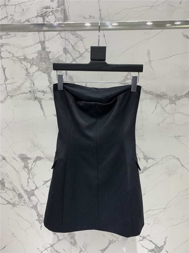 Balmain grained wool pearl tube top dress replica designer clothes