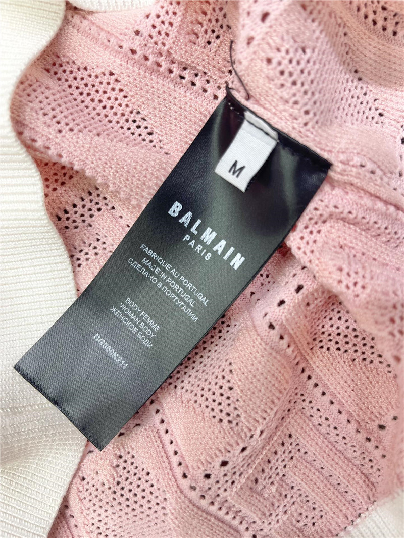 Balmain jacquard eyelet skirt replica designer clothes