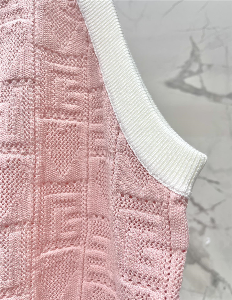 Balmain knitted jacquard hollow sleeveless vest replica clothes