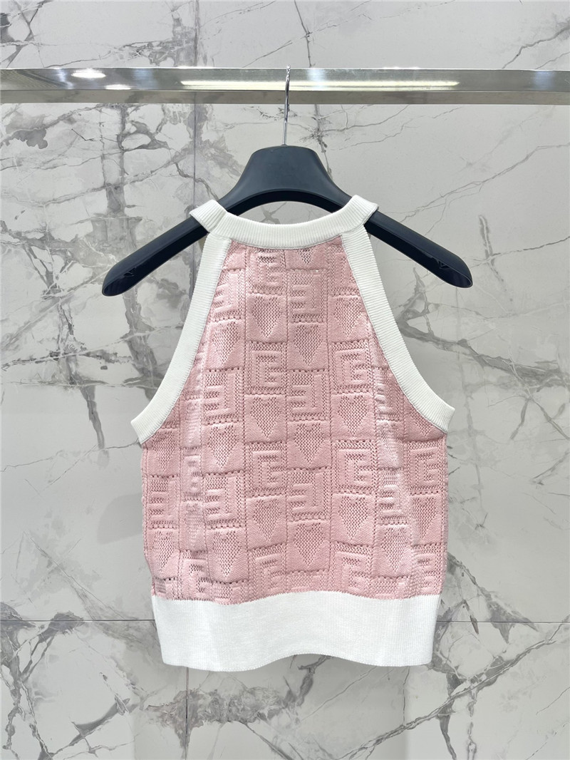 Balmain knitted jacquard hollow sleeveless vest replica clothes