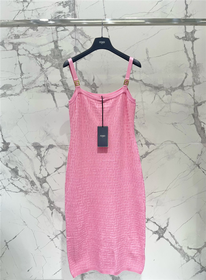 F**di jacquard knitted suspender skirt cheap replica designer clothes