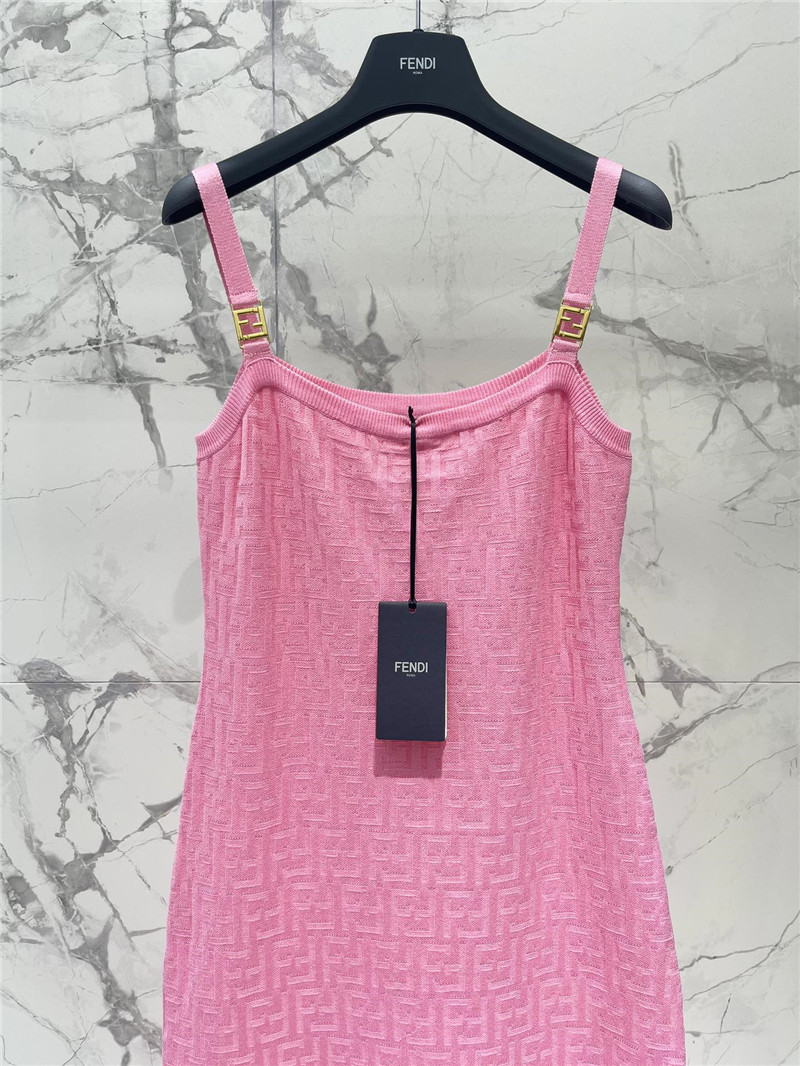 F**di jacquard knitted suspender skirt cheap replica designer clothes