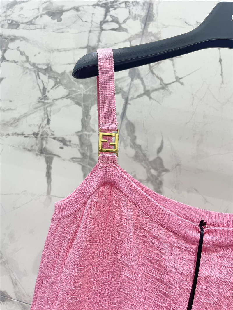 F**di jacquard knitted suspender skirt cheap replica designer clothes