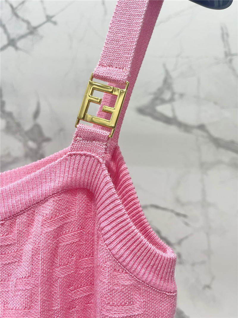 F**di jacquard knitted suspender skirt cheap replica designer clothes