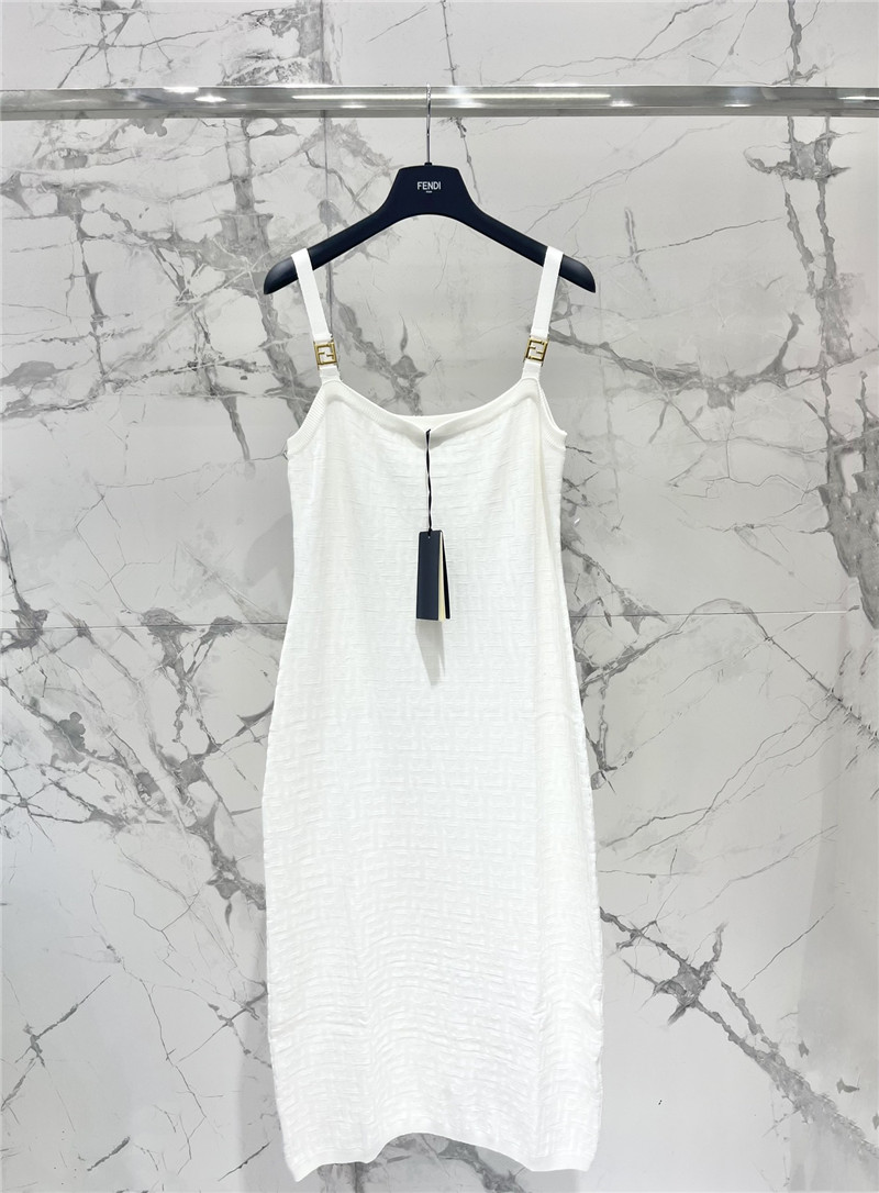 F**di jacquard knitted suspender skirt cheap replica designer clothes