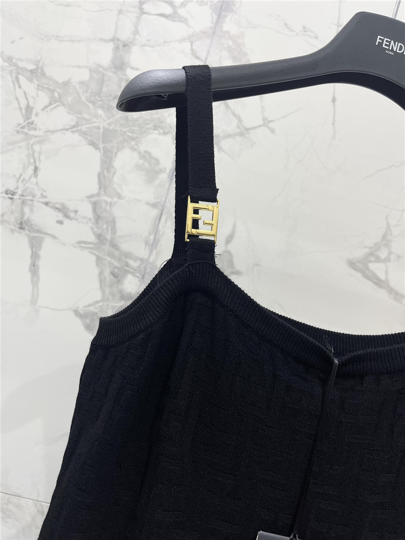 F**di jacquard knitted suspender skirt cheap replica designer clothes