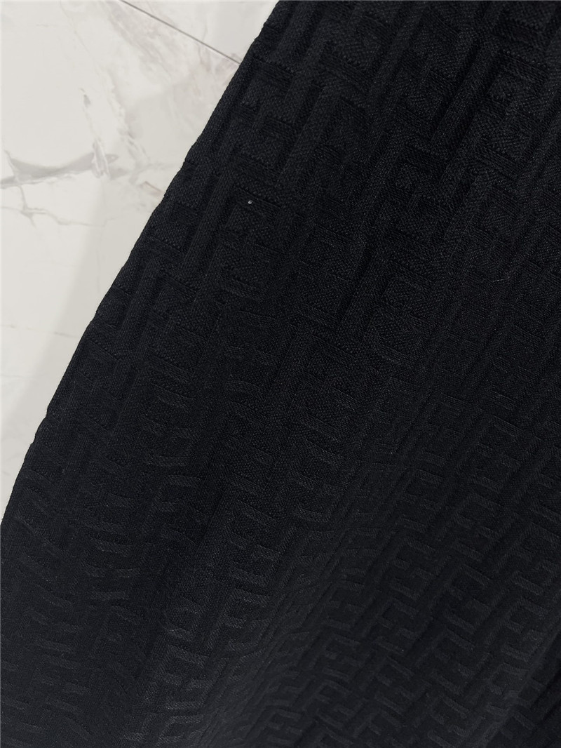 F**di jacquard knitted suspender skirt cheap replica designer clothes